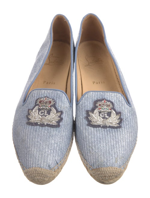 Christian Louboutin Raffia Patterned Espadrilles