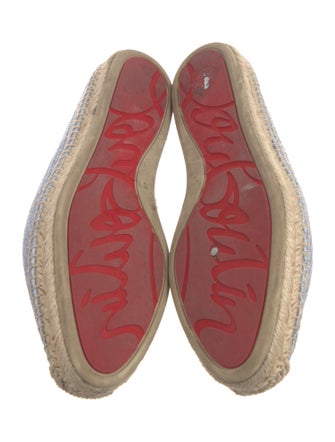 Christian Louboutin Raffia Patterned Espadrilles