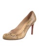 Christian Louboutin Snakeskin Animal Print Pumps