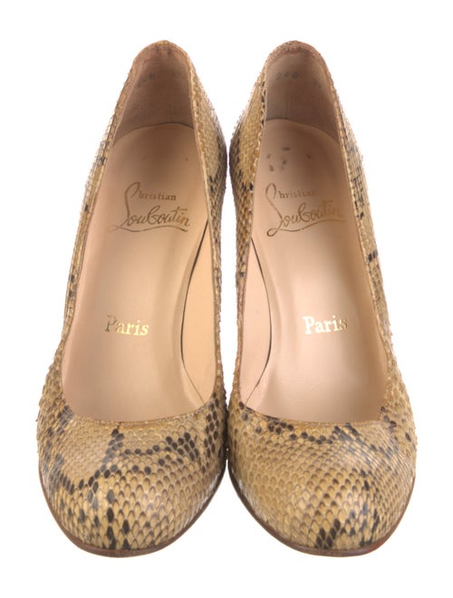 Christian Louboutin Snakeskin Animal Print Pumps