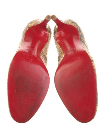 Christian Louboutin Snakeskin Animal Print Pumps