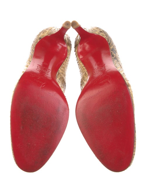 Christian Louboutin Snakeskin Animal Print Pumps