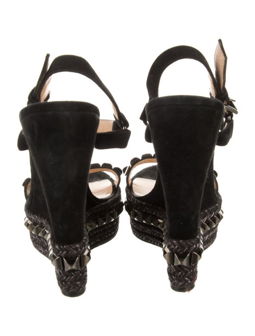 Christian Louboutin Suede Studded Accents Espadrilles