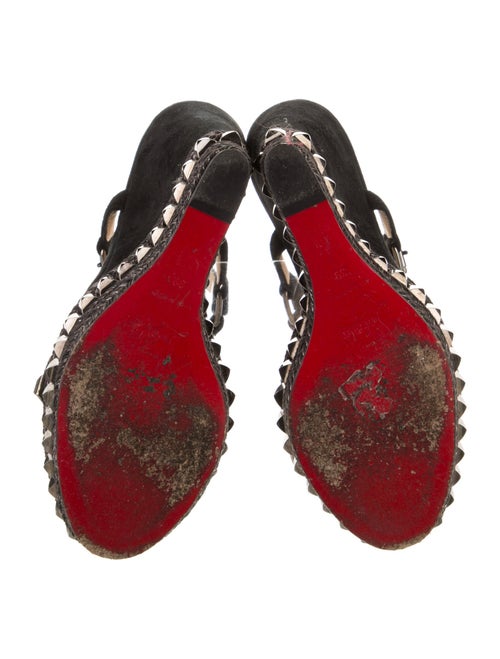 Christian Louboutin Suede Studded Accents Espadrilles