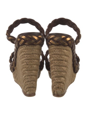 Christian Louboutin Suede Braided Accents Espadrilles