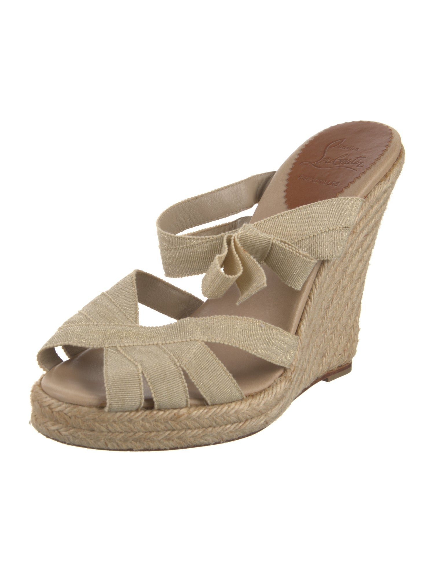 Christian Louboutin Glitter Accents Espadrilles