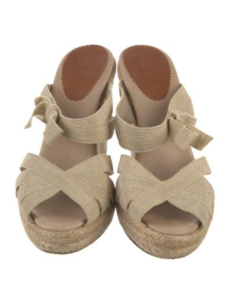 Christian Louboutin Glitter Accents Espadrilles