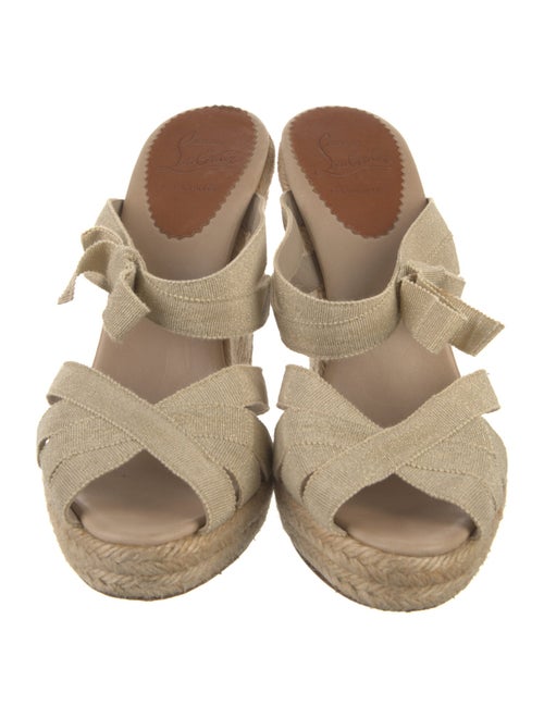 Christian Louboutin Glitter Accents Espadrilles