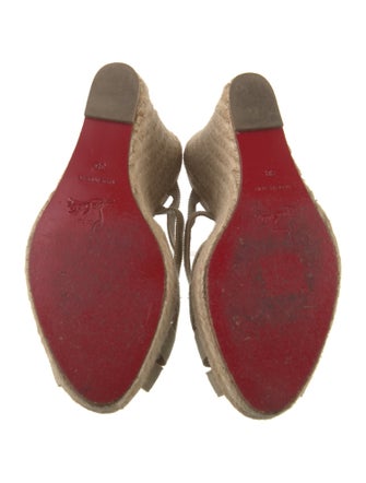 Christian Louboutin Glitter Accents Espadrilles