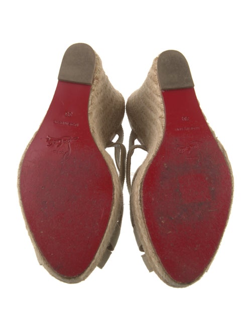 Christian Louboutin Glitter Accents Espadrilles