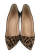 Christian Louboutin Patent Leather Animal Print Pumps