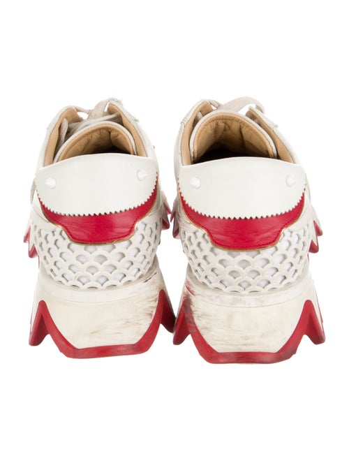 Christian Louboutin Spike Accents Leather Sneakers