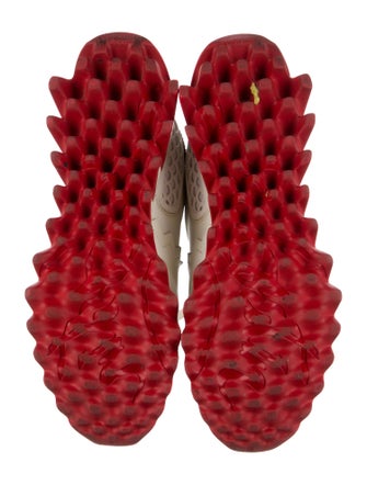Christian Louboutin Spike Accents Leather Sneakers