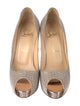 Christian Louboutin Spike Accents Glitter Accents Pumps