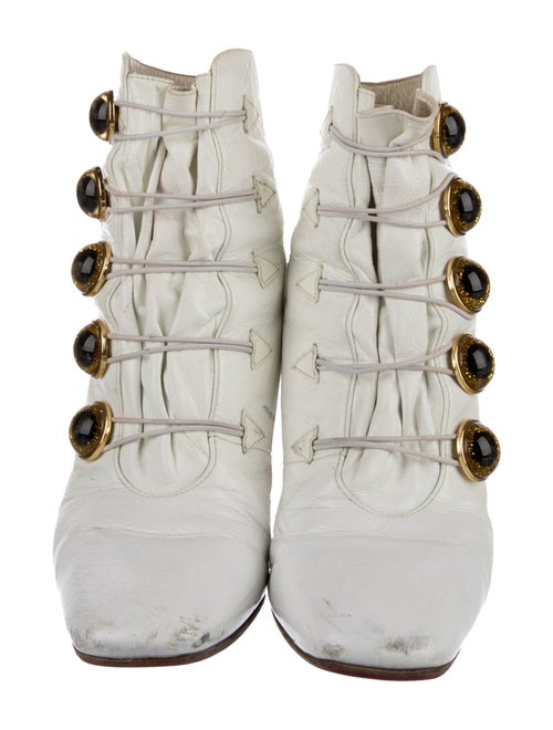 Christian Louboutin Leather Lace-Up Boots