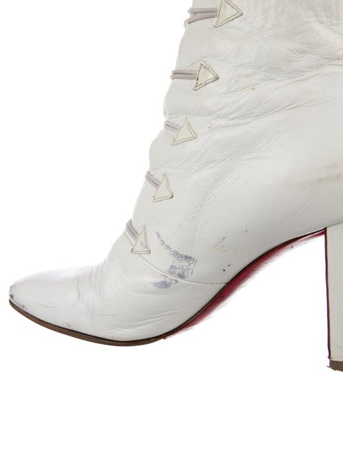 Christian Louboutin Leather Lace-Up Boots