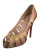 Christian Louboutin Snakeskin Animal Print Pumps