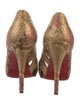 Christian Louboutin Snakeskin Animal Print Pumps