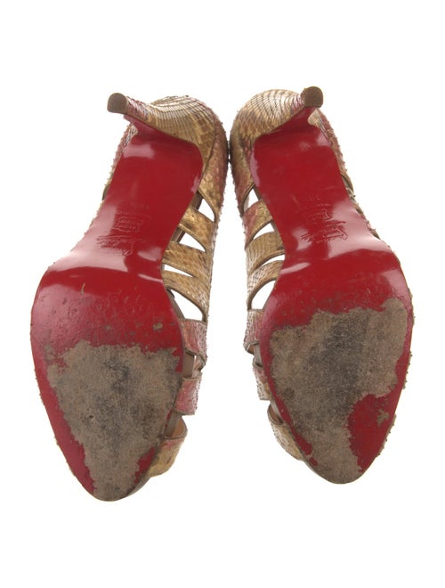 Christian Louboutin Snakeskin Animal Print Pumps