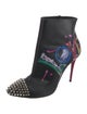 Christian Louboutin Spike Accents Leather Boots
