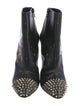 Christian Louboutin Spike Accents Leather Boots