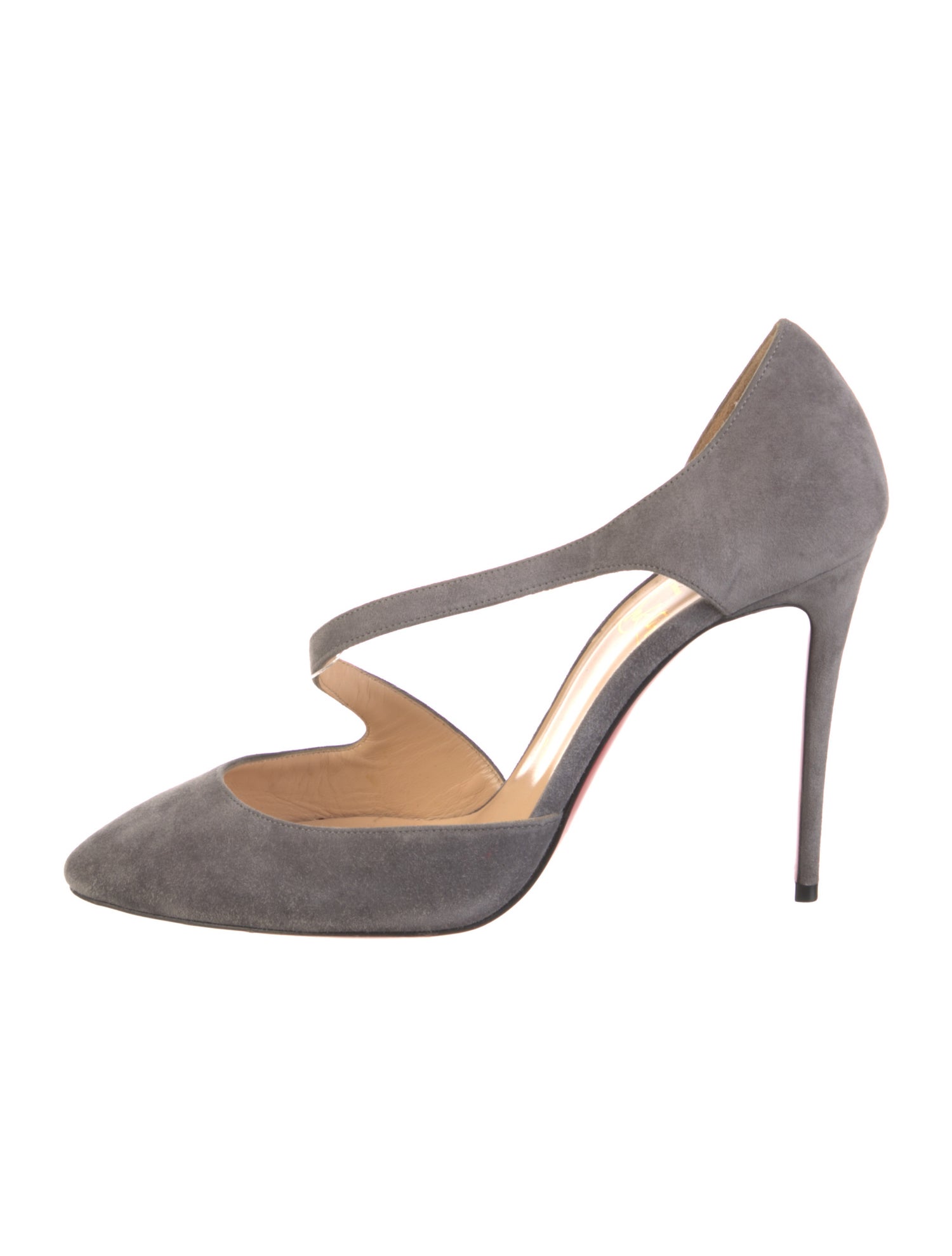 Christian Louboutin Suede D'Orsay Pumps