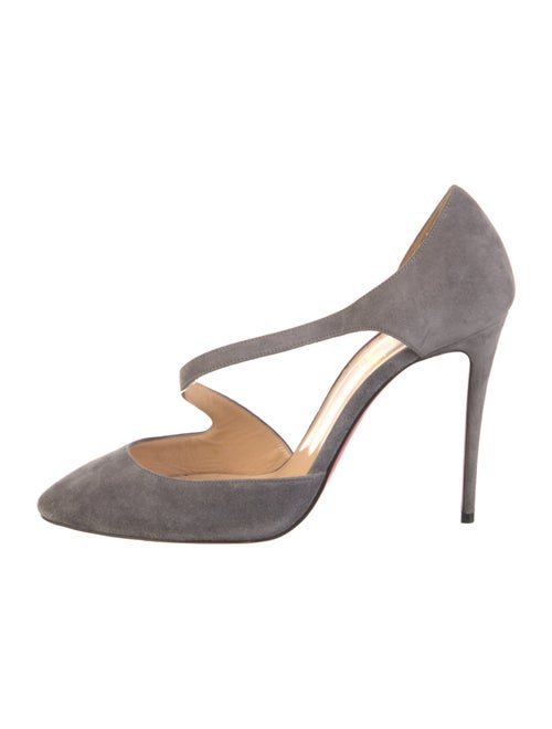 Christian Louboutin Suede D'Orsay Pumps