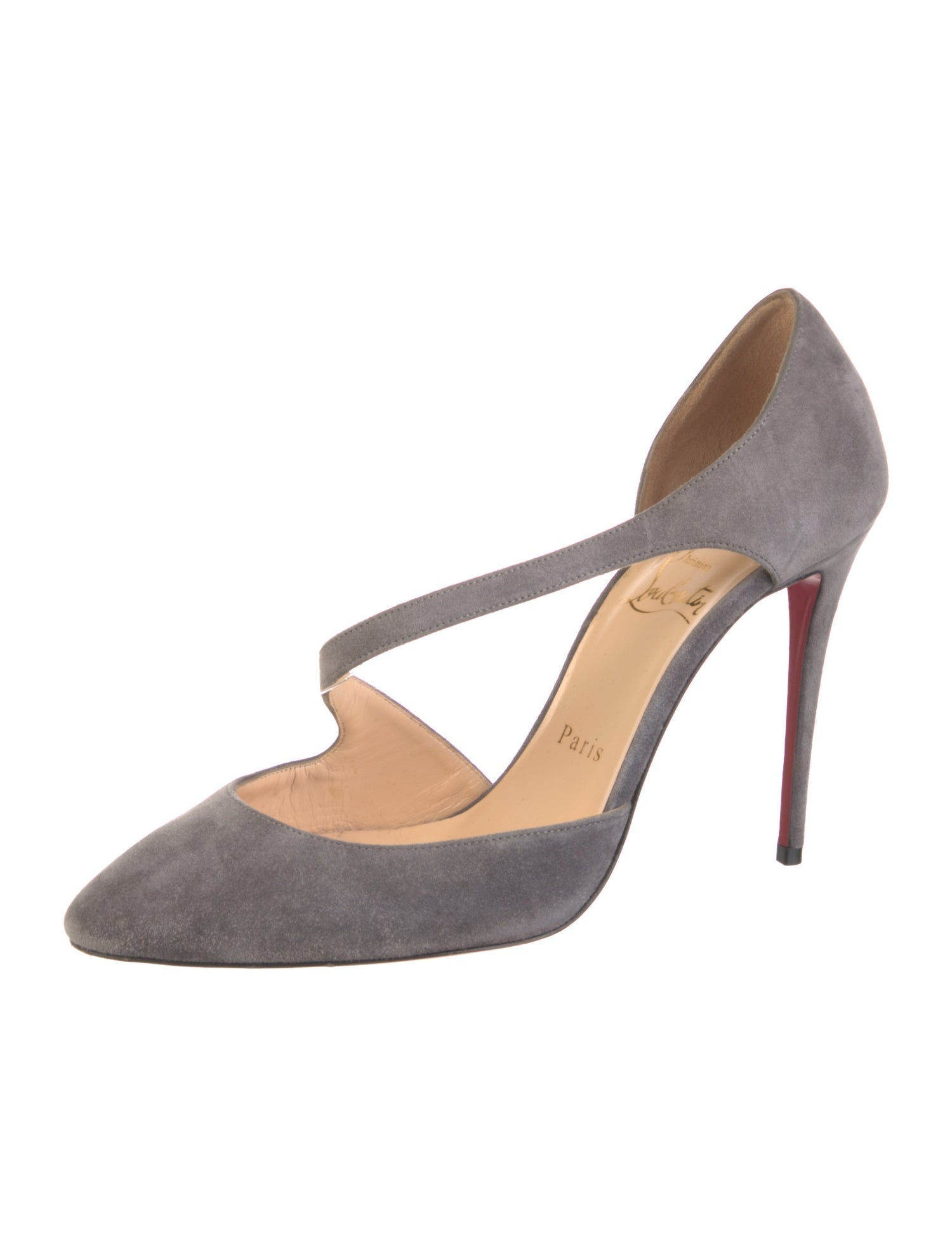 Christian Louboutin Suede D'Orsay Pumps