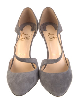 Christian Louboutin Suede D'Orsay Pumps