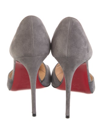 Christian Louboutin Suede D'Orsay Pumps