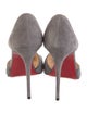 Christian Louboutin Suede D'Orsay Pumps