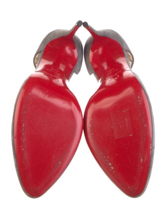 Christian Louboutin Suede D'Orsay Pumps