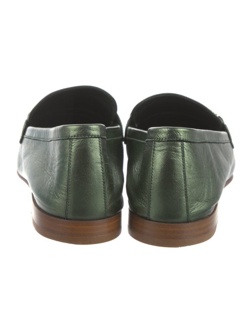 Christian Louboutin Leather Chain-Link Accents Loafers