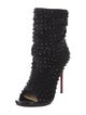 Christian Louboutin Spike Accents Suede Boots