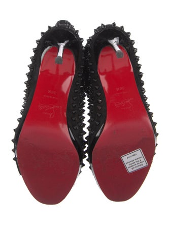 Christian Louboutin Spike Accents Suede Boots