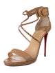 Christian Louboutin Spike Accents Leather Sandals