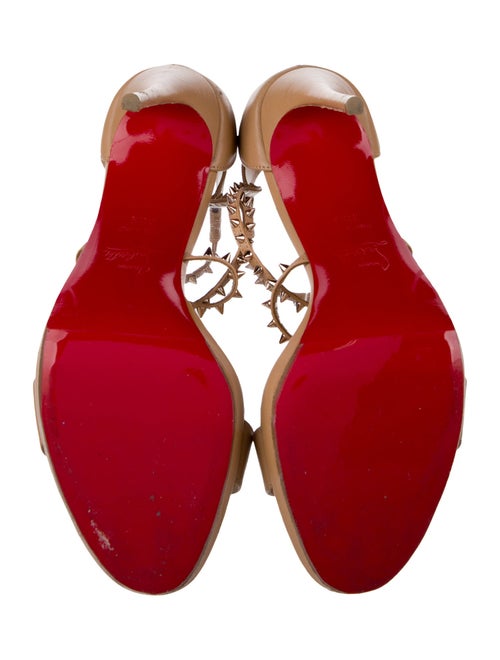 Christian Louboutin Spike Accents Leather Sandals