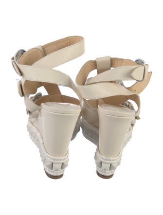 Christian Louboutin Leather Studded Accents Gladiator Sandals