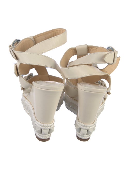 Christian Louboutin Leather Studded Accents Gladiator Sandals