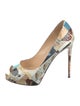 Christian Louboutin Patent Leather Printed Pumps