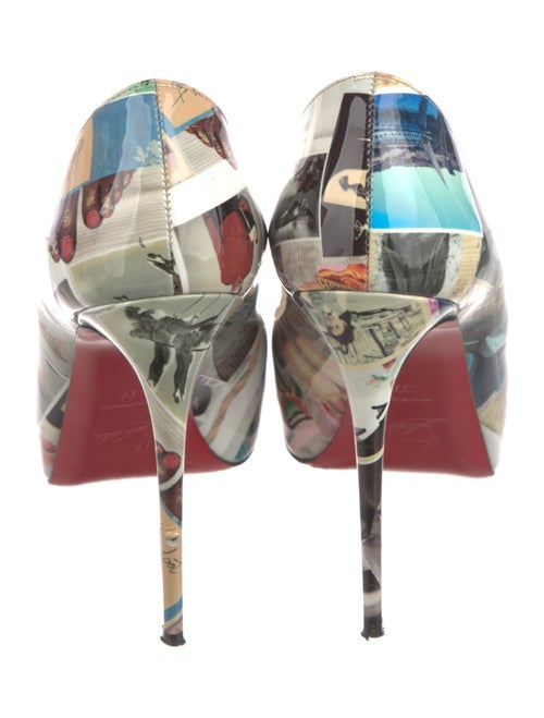 Christian Louboutin Patent Leather Printed Pumps