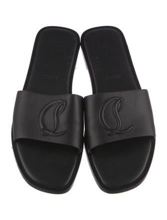 Christian Louboutin Leather Slides