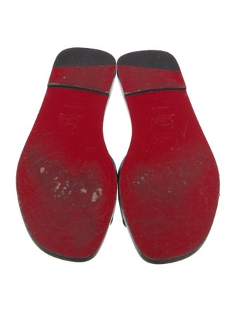 Christian Louboutin Leather Slides