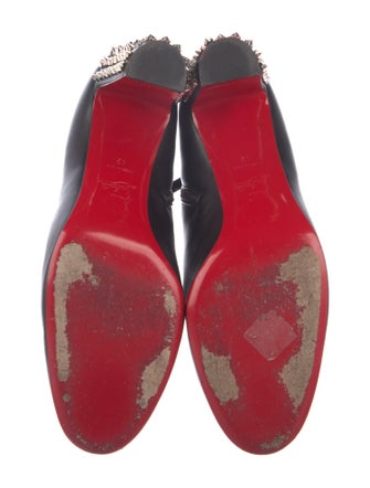 Christian Louboutin Suzi Folk 85 Spike Accents Boots