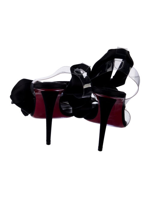 Christian Louboutin Satin Bow Accents Gladiator Sandals