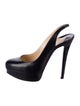 Christian Louboutin Bianca Leather Slingback Pumps