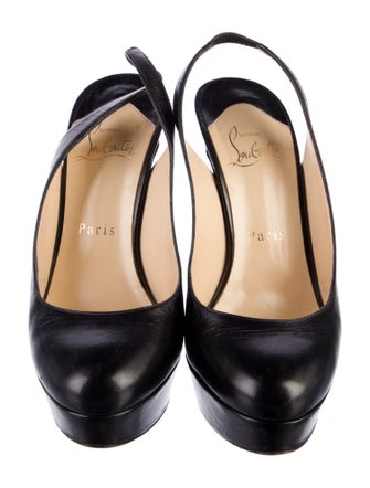 Christian Louboutin Bianca Leather Slingback Pumps