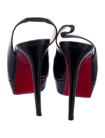 Christian Louboutin Bianca Leather Slingback Pumps