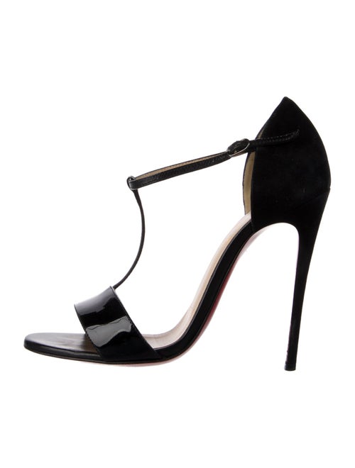 Christian Louboutin Patent Leather T-Strap Sandals