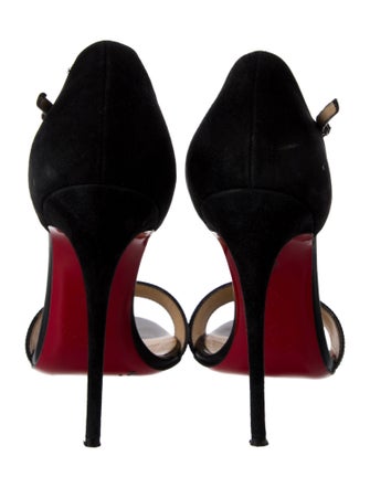 Christian Louboutin Patent Leather T-Strap Sandals